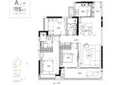 轨道万科悦府_3室2厅2卫 建面115平米