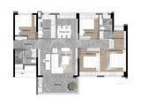 越秀大学城和樾府_4室2厅2卫 建面136平米