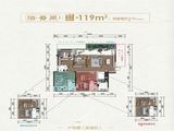 贵阳天瀑学府_4室2厅3卫 建面119平米