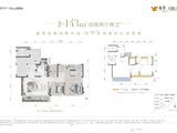 越秀天悦云萃_4室2厅2卫 建面143平米