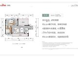 万科云翠隐秀_4室2厅2卫 建面117平米