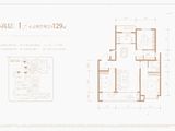 城发投云澜悦府（华药北）_3室2厅2卫 建面129平米