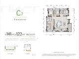 重庆西岸_4室2厅2卫 建面141平米