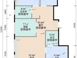 北京城建和知筑_3室2厅2卫 建面92平米