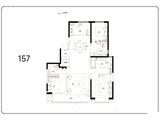 山钢铭宸_3室2厅3卫 建面157平米