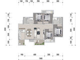 环天青林上城_4室2厅2卫 建面94平米